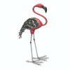 Tabletop Hot Pink Tall Flamingo Metal Art Figurine
