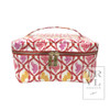 TRVL Design Red Sea Coral Luxe Gloss Finish Top Handle Train Case
