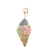 Mary Frances Sugar Cone Key Ring Coin Purse  