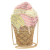 Mary Frances Sugar Cone Ice Cream Shaped Crossbody Purse