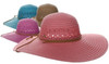 Cappelli Mary Able Crochet Trim Floppy Chin Cord Sun Hat