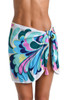 Sunshine 79 Far Out Feathers Short Pareo Wrap