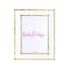 Lilly Pulitzer Gold Bamboo and Enamel Photo Frame
