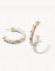 Spartina 449 Harbor Resin Gold Dot Hoop Earrings