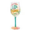 Lolita Life At The Beach Wine Glass
