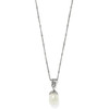 Brighton Everbloom Pearl Drop Silver Necklace
