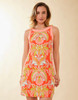 Spartina 449 Madolyn River Club Damask Red Snap Dress