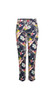 Robell Navy Paisley Floral Bella Slim Pants