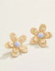 Spartina 449 Natural Sweet Straw Flower Earrings