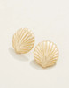 Spartina 449 Shello Scallop Shell Gold Post Earrings