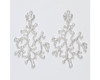 Periwinkle Cut Out Sea Coral Silver Dangle Earrings
