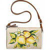 Brighton Bella Lemon Organizer Crossbody Clutch Purse