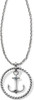 Brighton Blue Water Ring Float Anchor Silver Convertible Necklace