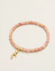 Spartina 449 Calm Waters Sea Coral Pink Jade Beaded Stretch Bracelet