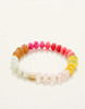 Spartina 449 Warm Multi Colors Stone Stretch Bracelet