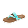 Yellow Box Shayne Mermaid Shimmer Aqua Flip Flop Sandal