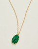 Spartina 449 Coralie Green Malachite Pendant Gold Long/Short Necklace