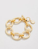 Spartina 449 Oh So Chunky Gold Loop Chain Toggle Bracelet