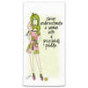 CJ Bella A Woman With Pickleball Flour Sack Towel