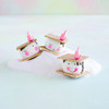 Glitterville Pink Campfire Marshmello Face Smores Ornament
