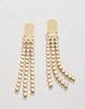 Spartina 449 Mill Creek Crystal Fringe Dangle Gold Earrings