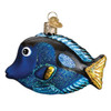 Old World Christmas Pacific Blue Tang Fish Glass Tree Ornament