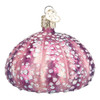 Old World Christmas Purple Sea Urchin Glass Tree Ornament