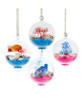 Kurt Adler Beach Sand Glass Ball Ornaments With Sayings