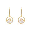 Ocean Jewelry Mother Of Pearl Ocean Wave Gold Vermeil Drop Earrings