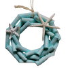 Coastal Blue Driftwood Wreath with Starfish
