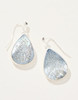 Spartina 449 Willa Carved Iridescent Mother-of-Pearl Teardrop Earrings - Silver