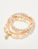 Spartina 449 Cream Sparkle Stack Stretch Bracelet