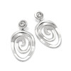 Brighton Vertigo Vibe Statement Silver Post Drop Earrings