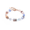 Coeur De Lion Iconic Precious Light Blue & Beige GeoCUBE® Crystal Bracelet