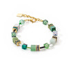 Coeur De Lion Iconic Precious Green GeoCUBE® Crystal Gold Bracelet