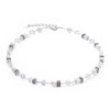 Coeur De Lion Iconic Pearl Mix  GeoCUBE® Crystal Silver Necklace