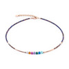 Coeur De Lion Sparkling Cube Story Minimalistic Multicolor GeoCUBE® Crystal Beaded Necklace
