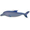 Fancy That Carved Wood Blue Dolphin Wall Art