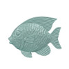Aqua Tropical Fish Tabletop Figurine
