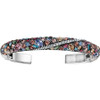 Brighton Trust Your Journey Silver Double Hinged Bangle Bracelet