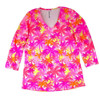 Lulu-B Moma Bright Pink Palm Tree Print Tunic Top