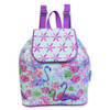 Caribbean Joe Purple Flamingos Waterloo Floral Artistic Back Pack Bag