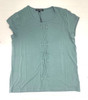 Picadilly Jade Green Lace Tie Front Design Top