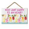 Highland Home Why Limit Happy Hour Hanging Sign