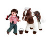 Madame Alexander Western Riding Girl  8" Doll & Plush Pinto Horse