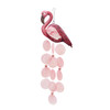 Beachcombers Flamingo Capiz Shells Hanging Wind Chime