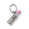 Brighton Pink Lipstick Silver Charm