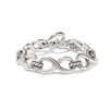 Brighton Interlok Infinity Silver Link Bracelet