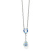 Brighton Sydney Daisy Teardrop Silver Necklace