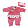 Hot Pink Velour Monkey and Hat Pant Outfit 14" to 15" Baby Adora Doll